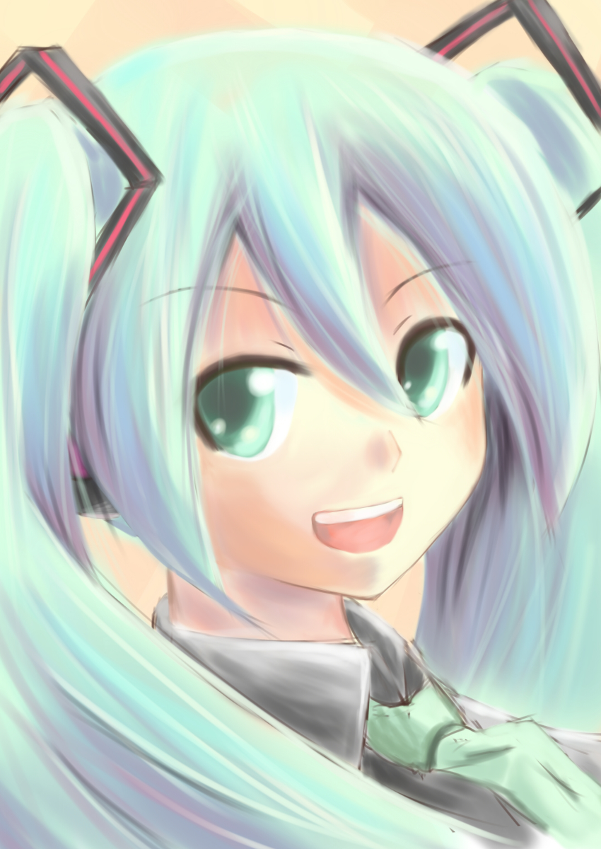 1girl, absurdres, aqua_hair, bad_id, bad_pixiv_id, female_focus, green_eyes, hatsune_miku