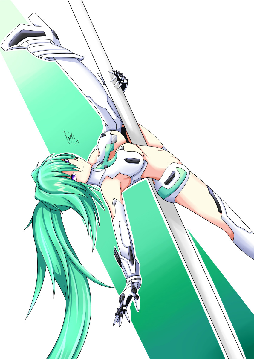 1girl, absurdres, bad_id, bad_pixiv_id, breasts, cundodeviant, elbow_gloves, flexible