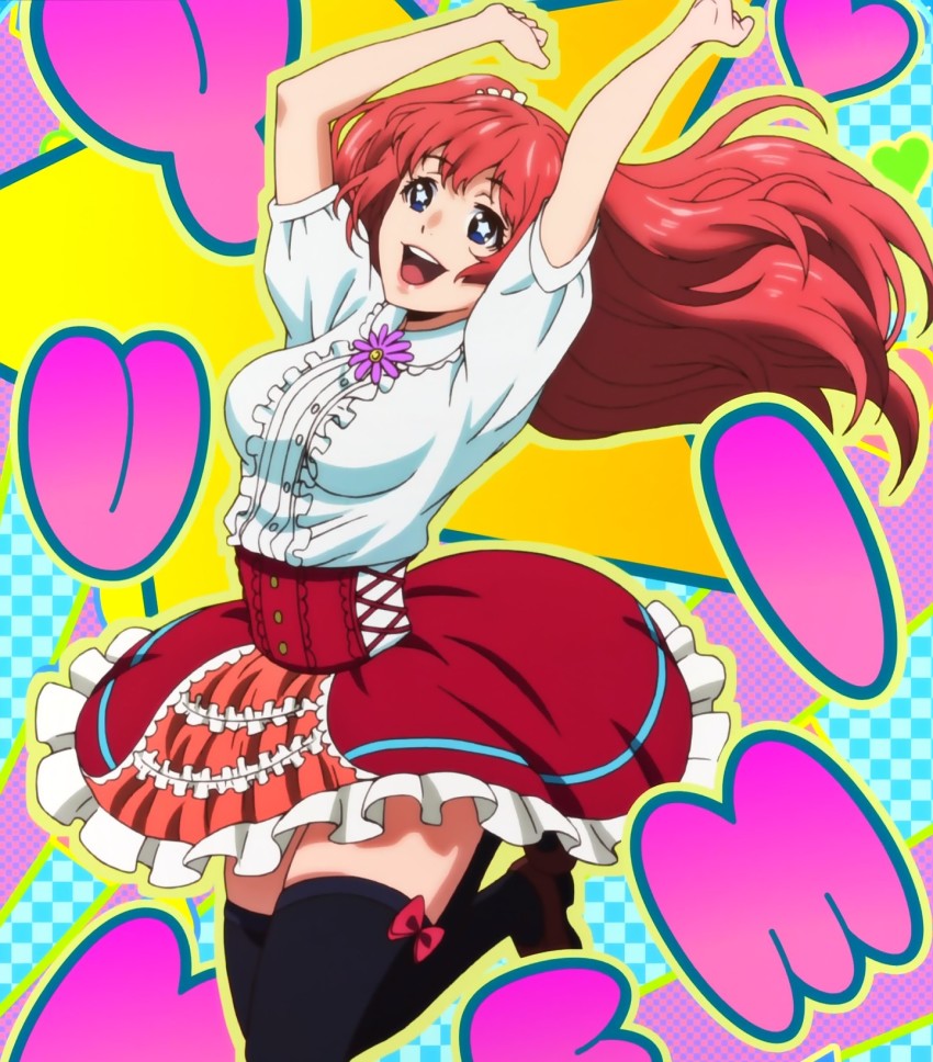 1girl, blue_eyes, breasts, female_focus, flower, highres, kakegurui, large_breasts