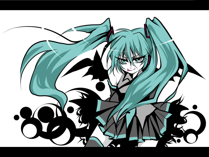 12, aqua_eyes, aqua_hair, hatsune_miku, highres, long_hair, skirt, thighhighs