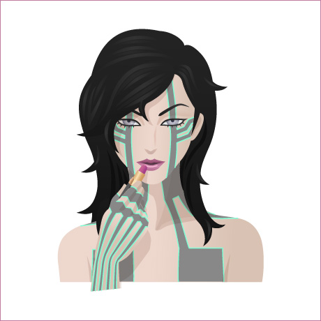 1girl, black_hair, cosplay, demi-fiend_(cosplay), digital_devil_saga, grey_eyes, demi-fiend, jenna_angel