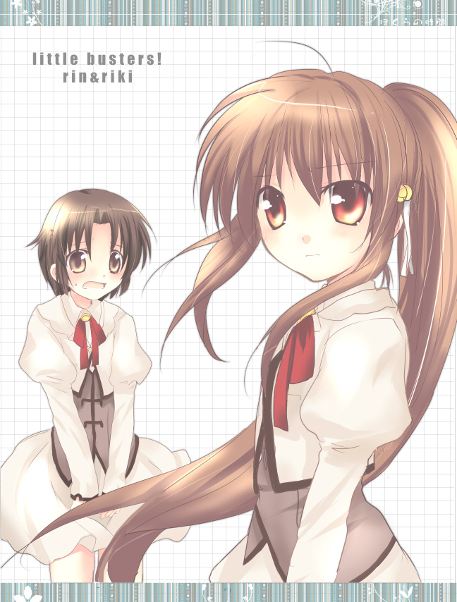 1boy, 1girl, bad_id, bad_pixiv_id, brown_eyes, brown_hair, crossdressing, kayune_niu