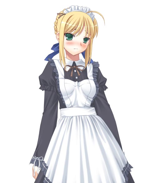 00s, ahoge, alternate_costume, artoria_pendragon_(fate), blonde_hair, fate/stay_night, fate_(series), green_eyes