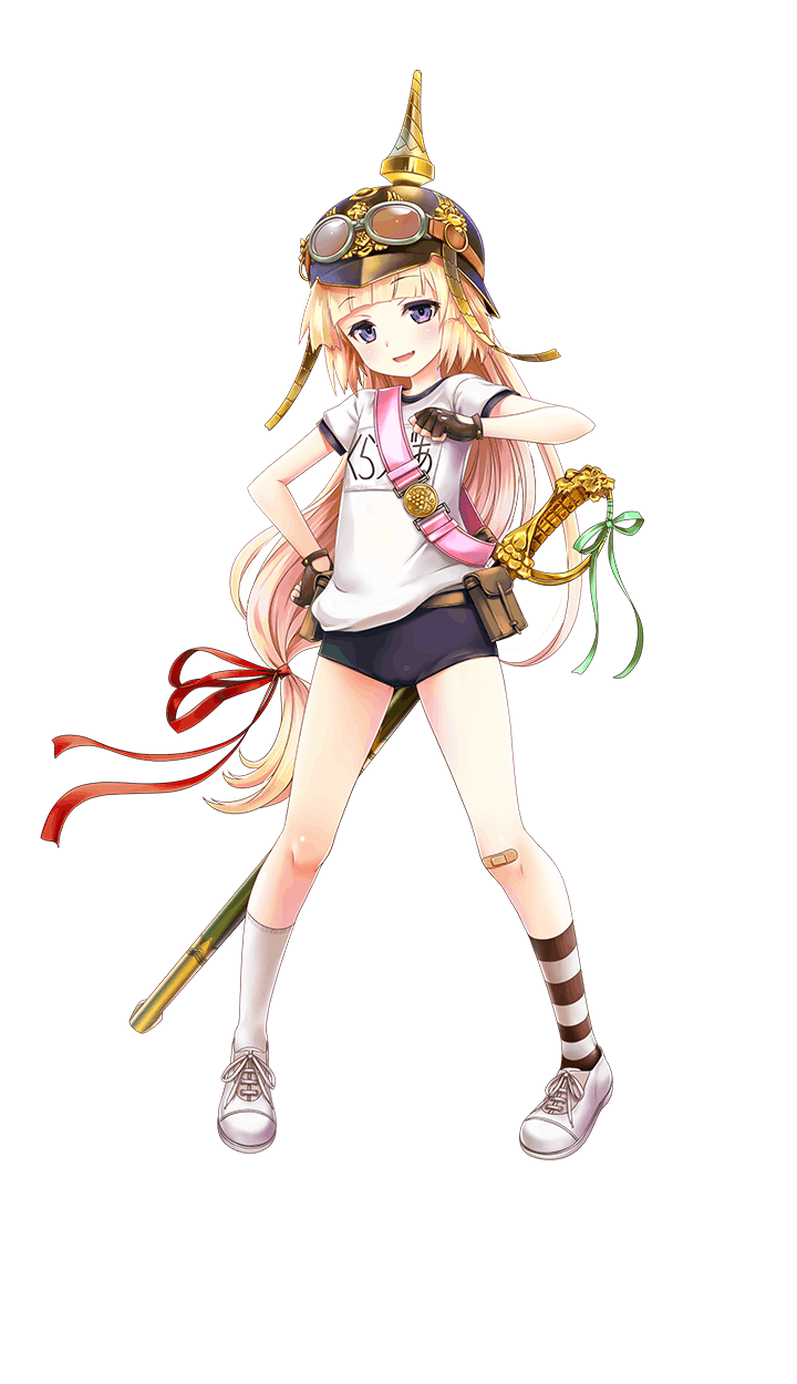1girl, asymmetrical_legwear, bandaid, bandaid_on_knee, bandaid_on_leg, blonde_hair, blue_eyes, blunt_bangs