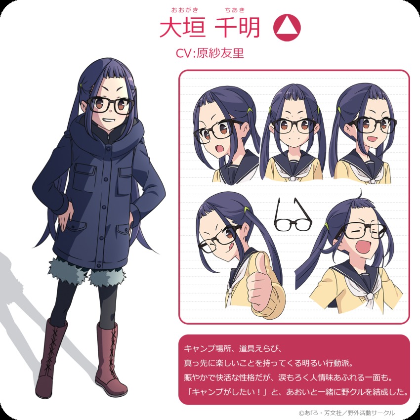 1girl, boots, brown_eyes, check_commentary, closed_eyes, commentary_request, glasses, highres