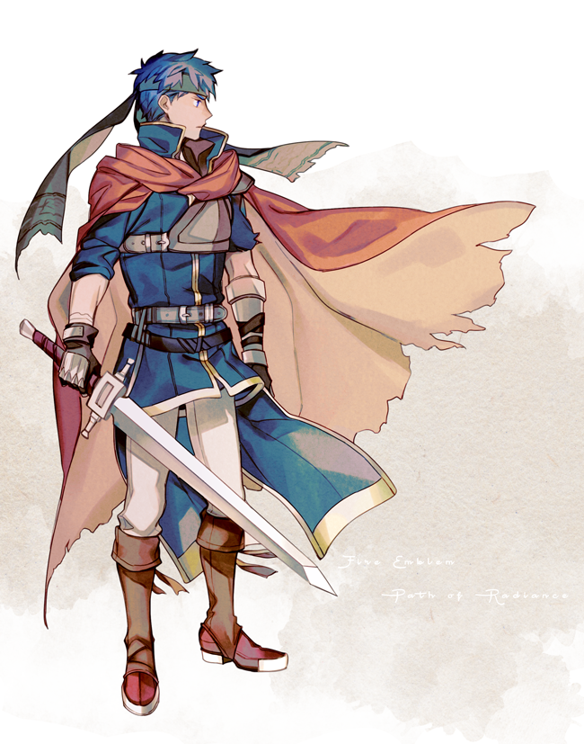 1boy, bad_id, bad_twitter_id, blue_eyes, blue_hair, cape, fire_emblem, fire_emblem:_path_of_radiance