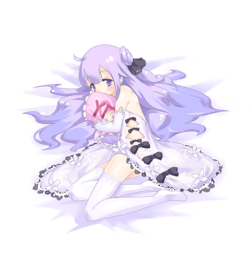 1girl, ahoge, azur_lane, bare_shoulders, blush, bow, child, covered_mouth