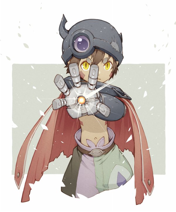 1boy, belt, brown_hair, cape, fake_horns, frown, hair_between_eyes, helmet