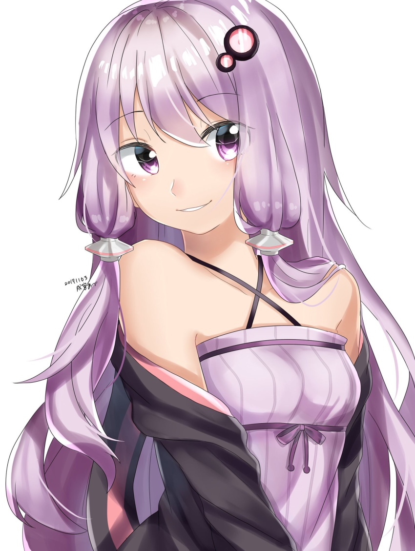 1girl, alternate_hair_length, alternate_hairstyle, animal_hood, bad_id, bad_pixiv_id, bare_shoulders, blush