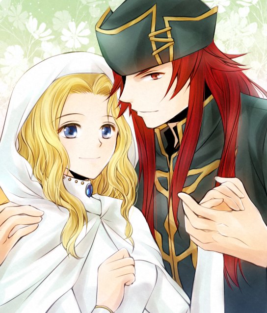 1boy, 1girl, bandages, blonde_hair, blue_eyes, fire_emblem, fire_emblem:_the_sacred_stones, hat