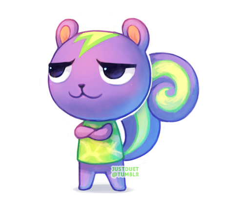 1boy, airuko_(justduet), animal_ears, artist_name, crossed_arms, animal_crossing, image_sample, lowres