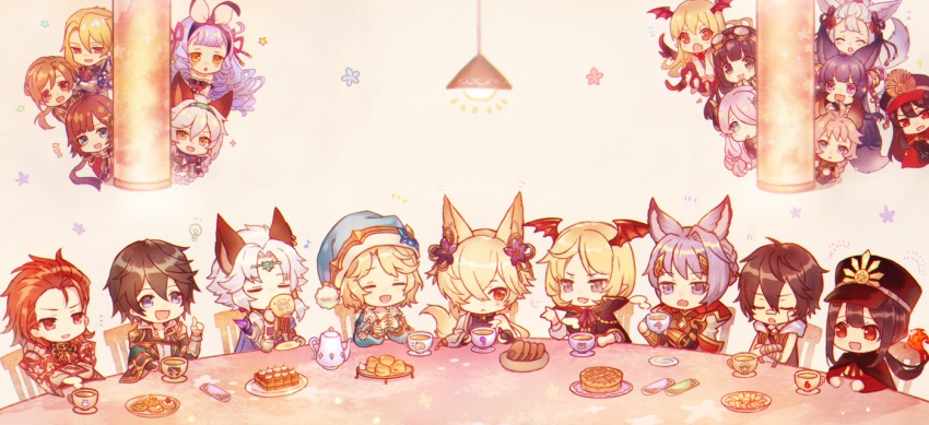 6+boys, 6+girls, :3, :d, :o, ^^^, aglovale_(granblue_fantasy), animal_ears