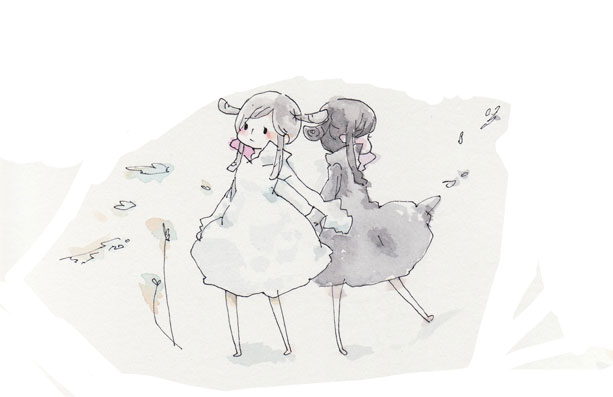 2girls, bad_id, bad_pixiv_id, bemani, multiple_girls, og, pop'n_music, standing