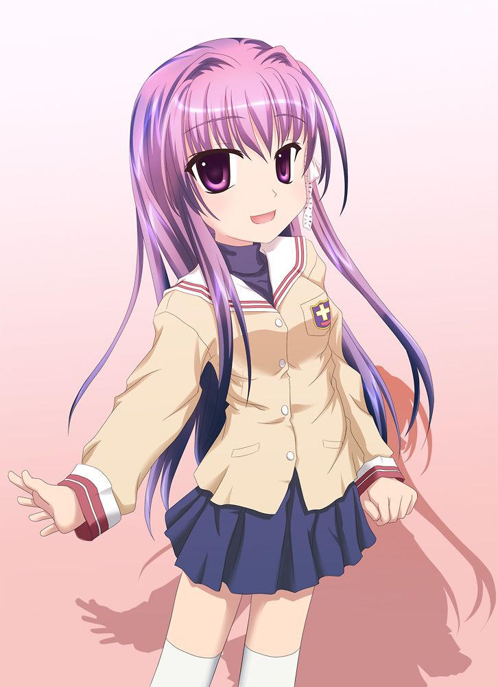 00s, 1girl, bad_id, bad_pixiv_id, clannad, female_focus, fujibayashi_kyou, kan_(2bangai)