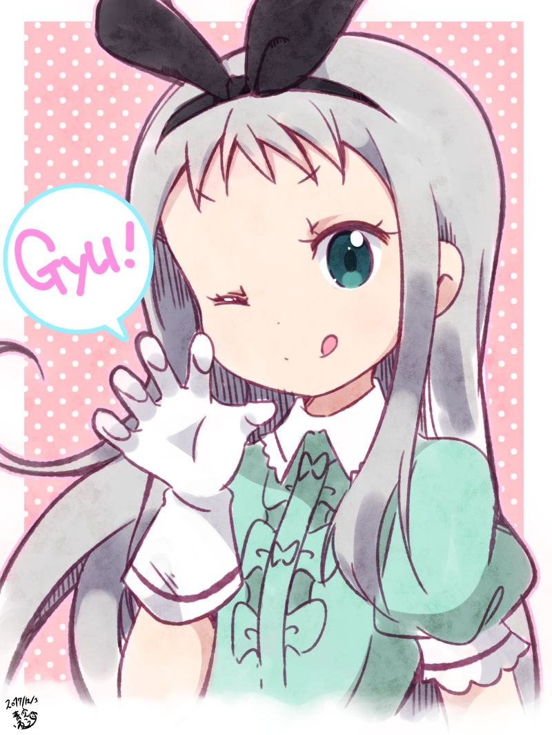 1boy, aosora_neko, apron, black_hairband, blend_s, crossdressing, crossdressing_(mtf), dress