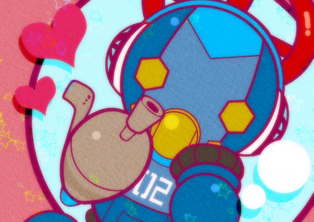 1girl, android, arm_cannon, armor, cryosphere, female_focus, hairband, headphones