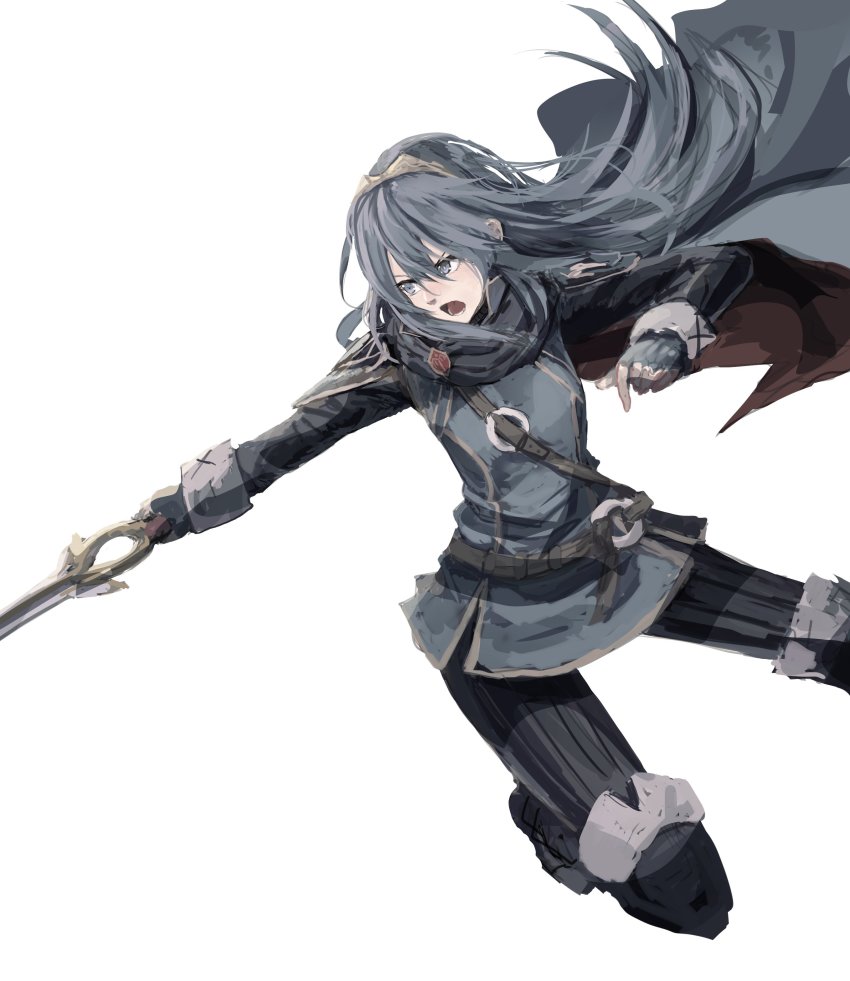 1girl, absurdres, cape, falchion_(fire_emblem), falchion_(weapon), female_focus, fire_emblem, fire_emblem_awakening