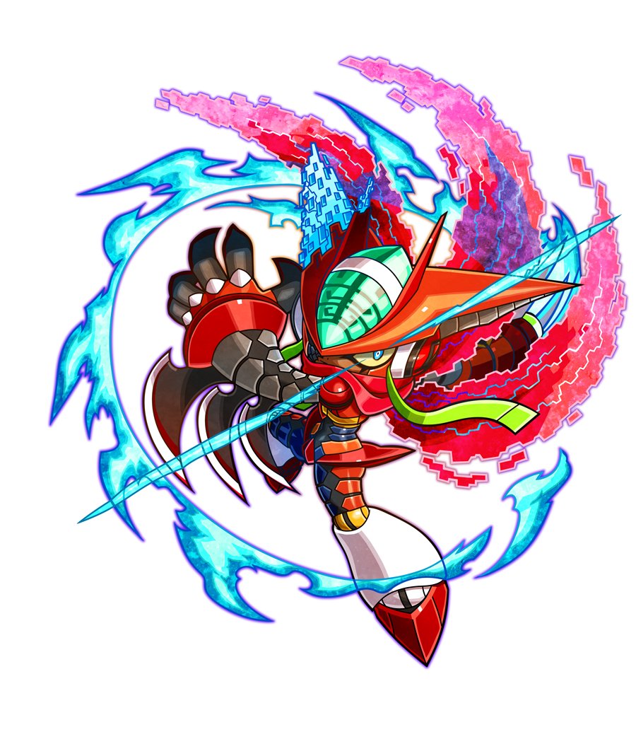 1girl, android, azure_striker_gunvolt, blue_eyes, colored_sclera, incoming_attack, looking_at_viewer, mighty_gunvolt