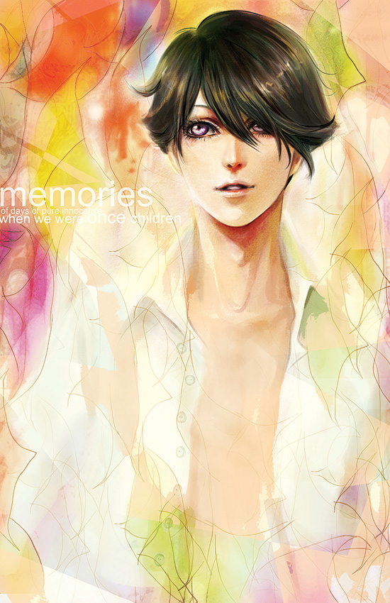 1boy, male_focus, open_clothes, open_shirt, seki_rei_shiroe, shirt, solo, toward_the_terra