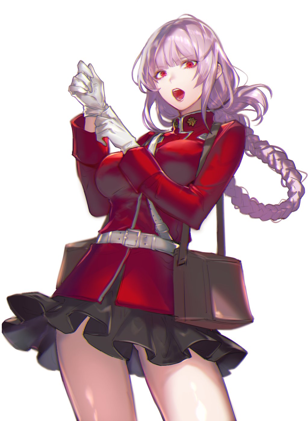 1girl, bad_id, bad_twitter_id, bag, belt, braid, fate/grand_order, fate_(series)