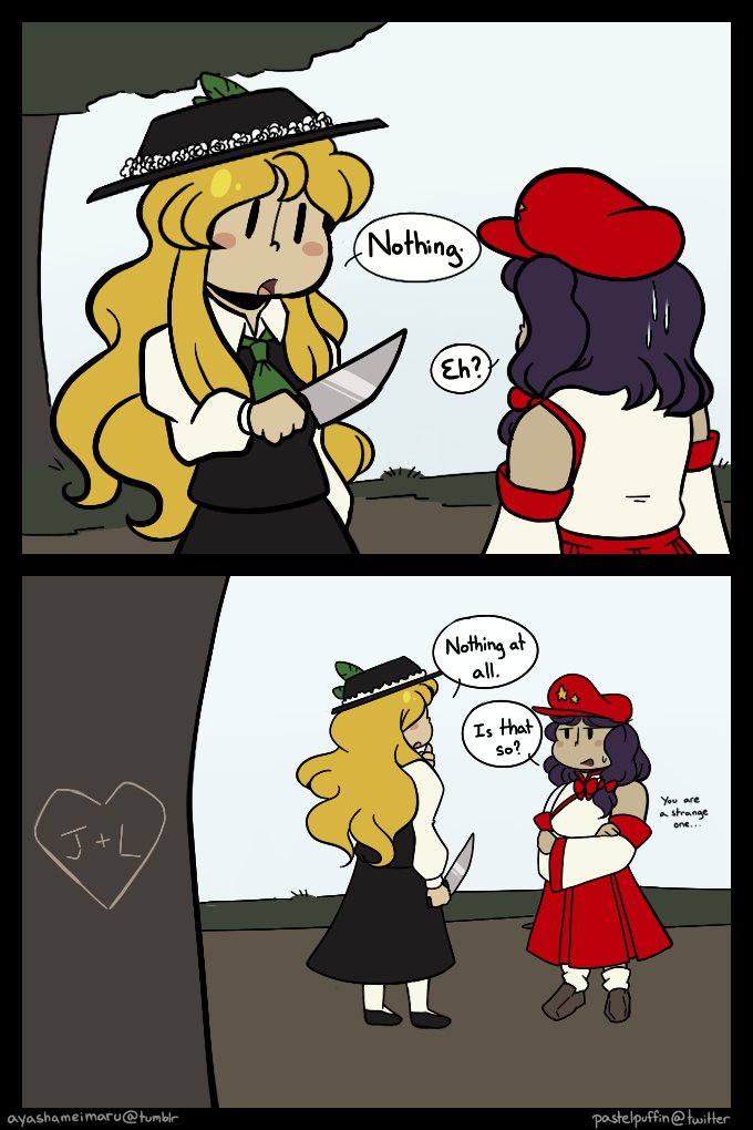 2girls, 2koma, :o, blonde_hair, blush_stickers, bow, chibi, collared_shirt