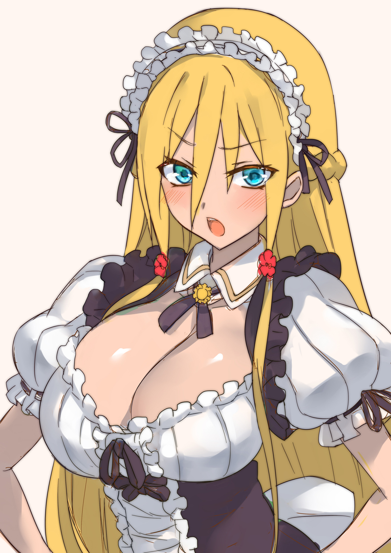 1girl, bad_id, bad_pixiv_id, beige_background, bishoujo_mangekyou, bishoujo_mangekyou:_kami_ga_tsukuritamouta_shoujo-tachi, bishoujo_mangekyou_(series), blonde_hair