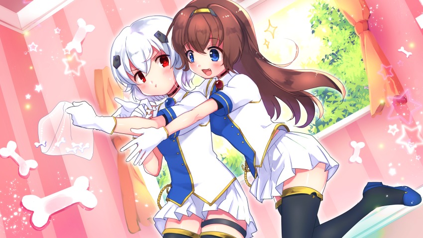 +_+, 2girls, :d, :t, aiguillette, azur_lane, bad_id, bad_pixiv_id