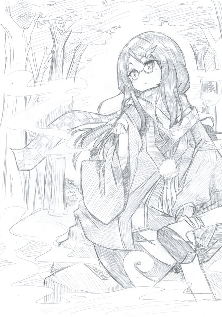 1girl, :<, bush, disguise, female_focus, fog, forest, futatsuiwa_mamizou