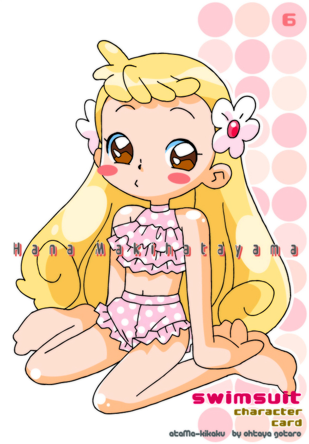 1girl, blonde_hair, makihatayama_hana, ohtaya55, ojamajo_doremi, swimsuit, tagme
