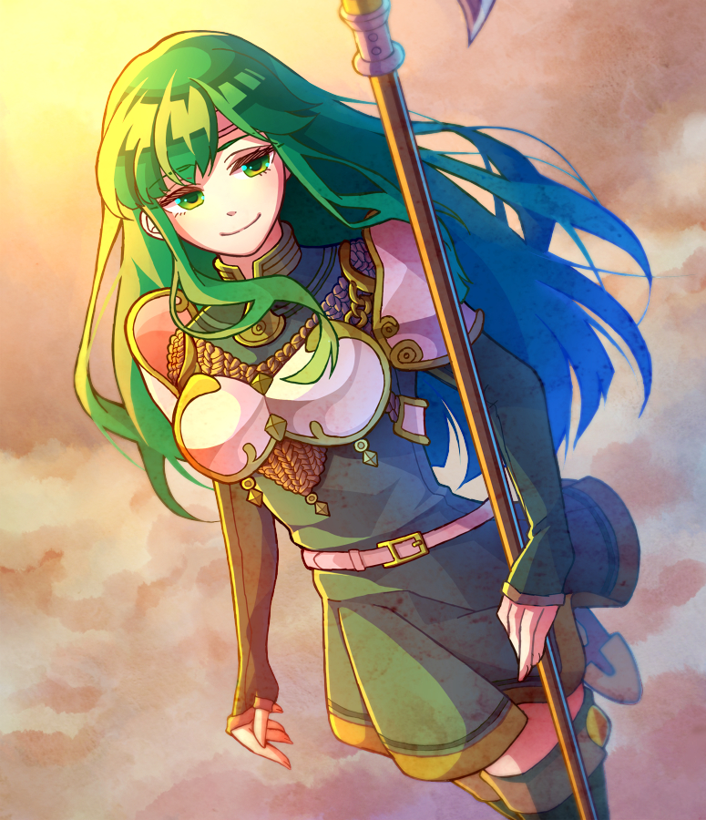 1girl, armor, armored_dress, bad_id, bad_pixiv_id, belt, breastplate, cowboy_shot