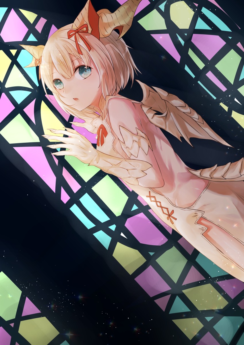 1girl, :o, absurdres, animal_ears, armlet, backless_dress, backless_outfit, backlighting