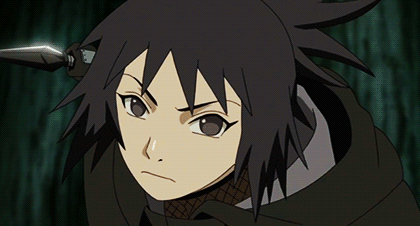 1boy, 1girl, animated, animated_gif, black_hair, blonde_hair, blood, closed_eyes, filler, headband, licking, lowres, mitarashi_anko, naruto_(classic), naruto_(series), naruto_shippuuden, tongue, tree, uzumaki_naruto, weapon