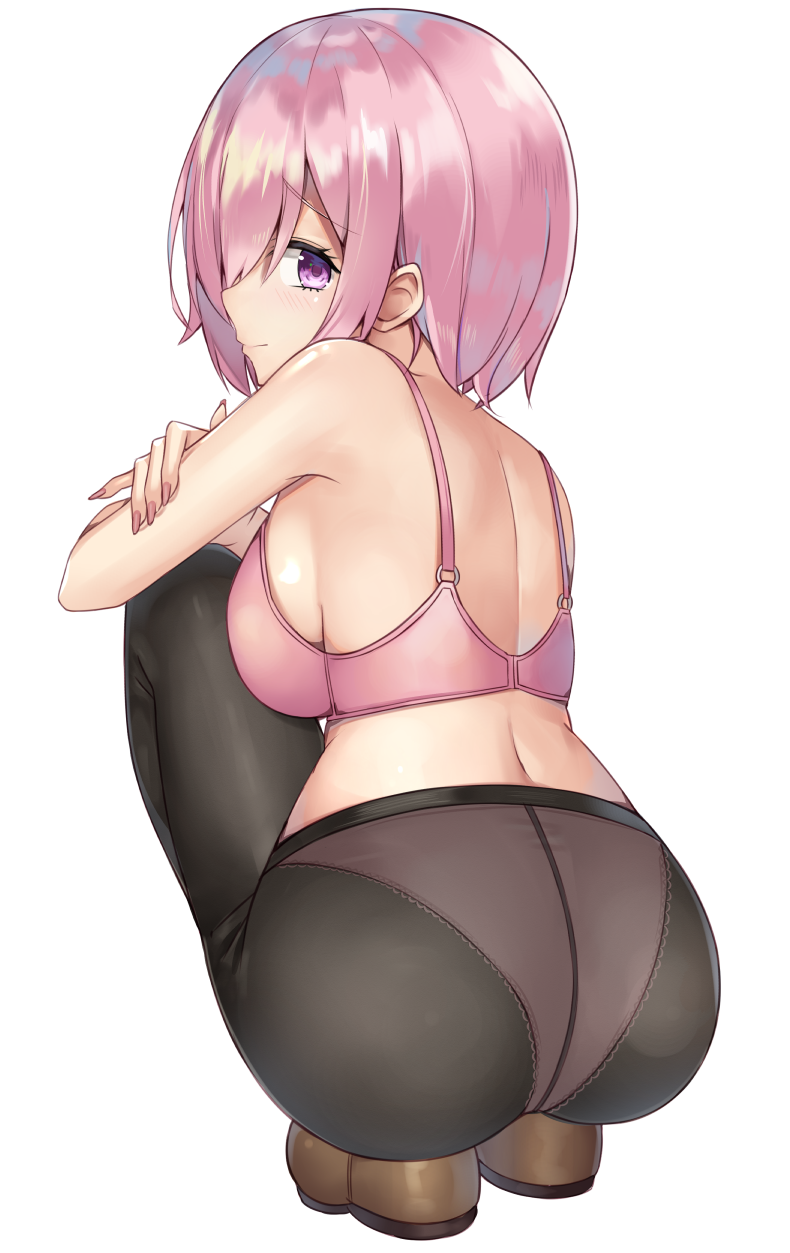 1girl, ass, back, bra, breasts, fate/grand_order, fate_(series), female_focus