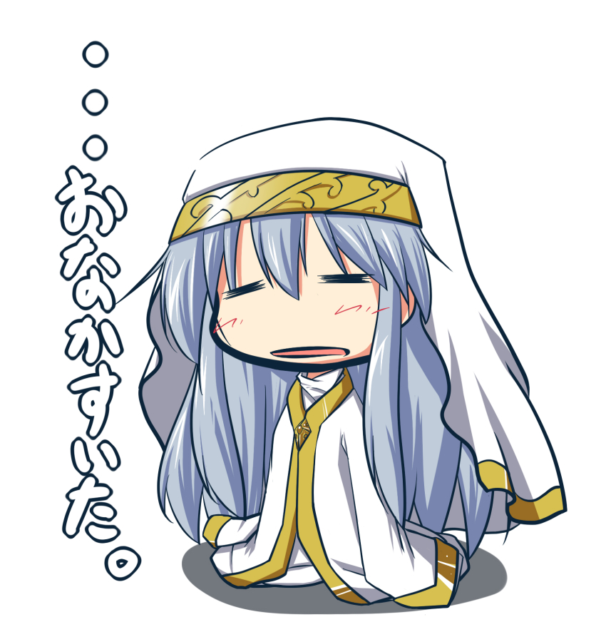 00s, chibi, closed_eyes, gobaku_arashi, habit, highres, index_(toaru_majutsu_no_index), nun_headdress