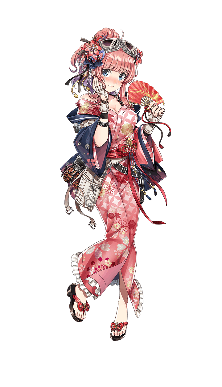 1girl, aono_shimo, blue_eyes, blunt_bangs, breasts, cleavage, explosive, female_focus