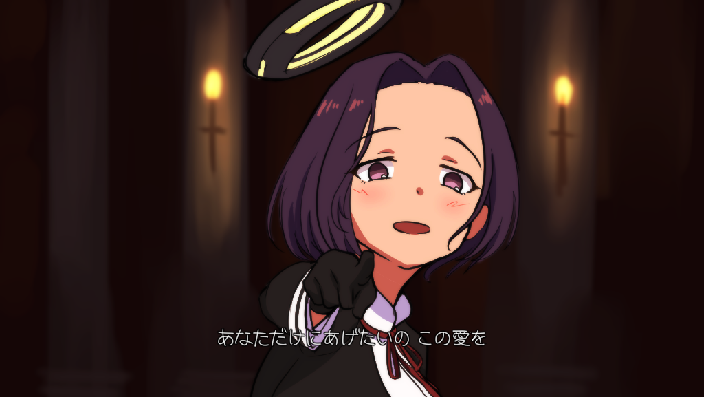 1girl, black_gloves, blush, female_focus, gloves, halo, idolmaster, idolmaster_cinderella_girls