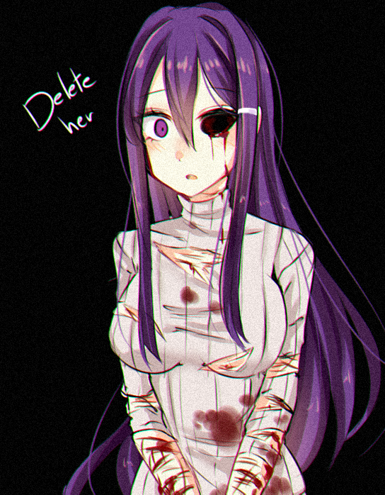 1girl, aliceyawnin, bad_id, bad_pixiv_id, black_background, blood, blood_on_clothes, blood_on_face
