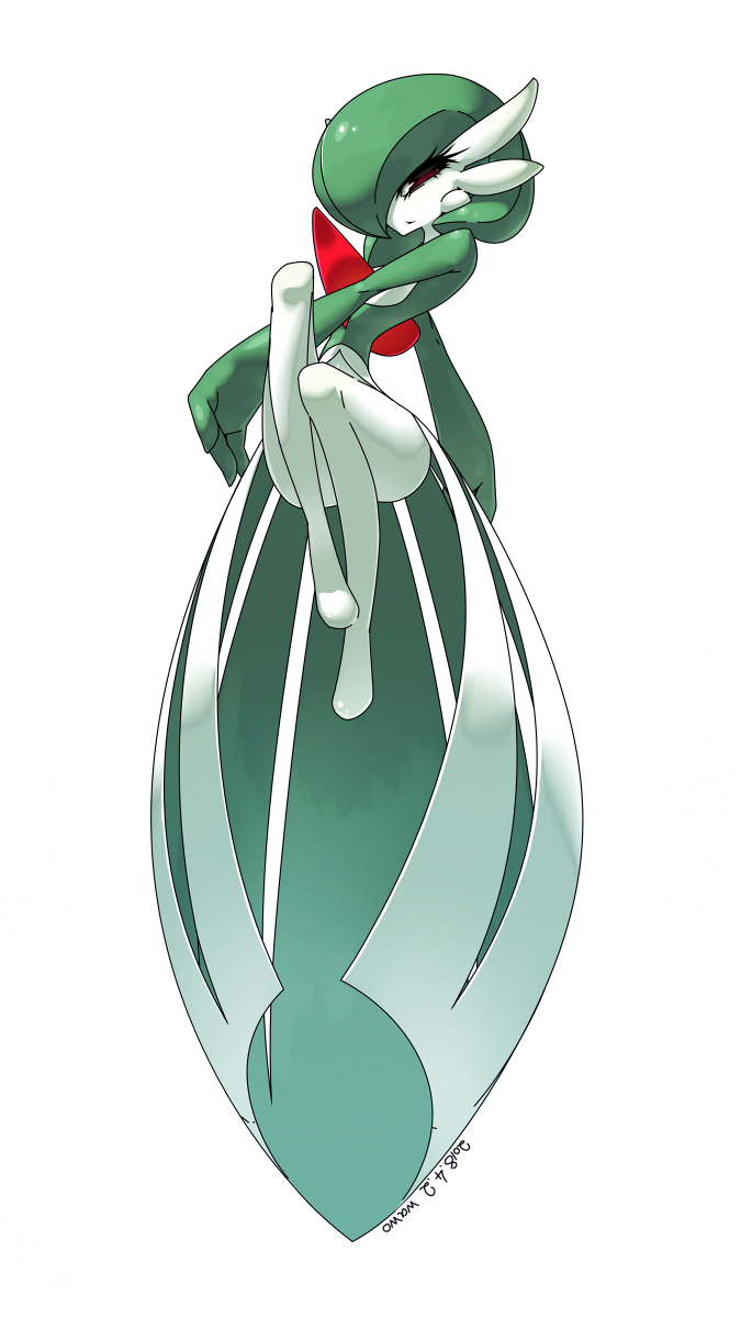 1girl, female_focus, gardevoir, gen_3_pokemon, highres, kaz_an, nintendo, no_humans