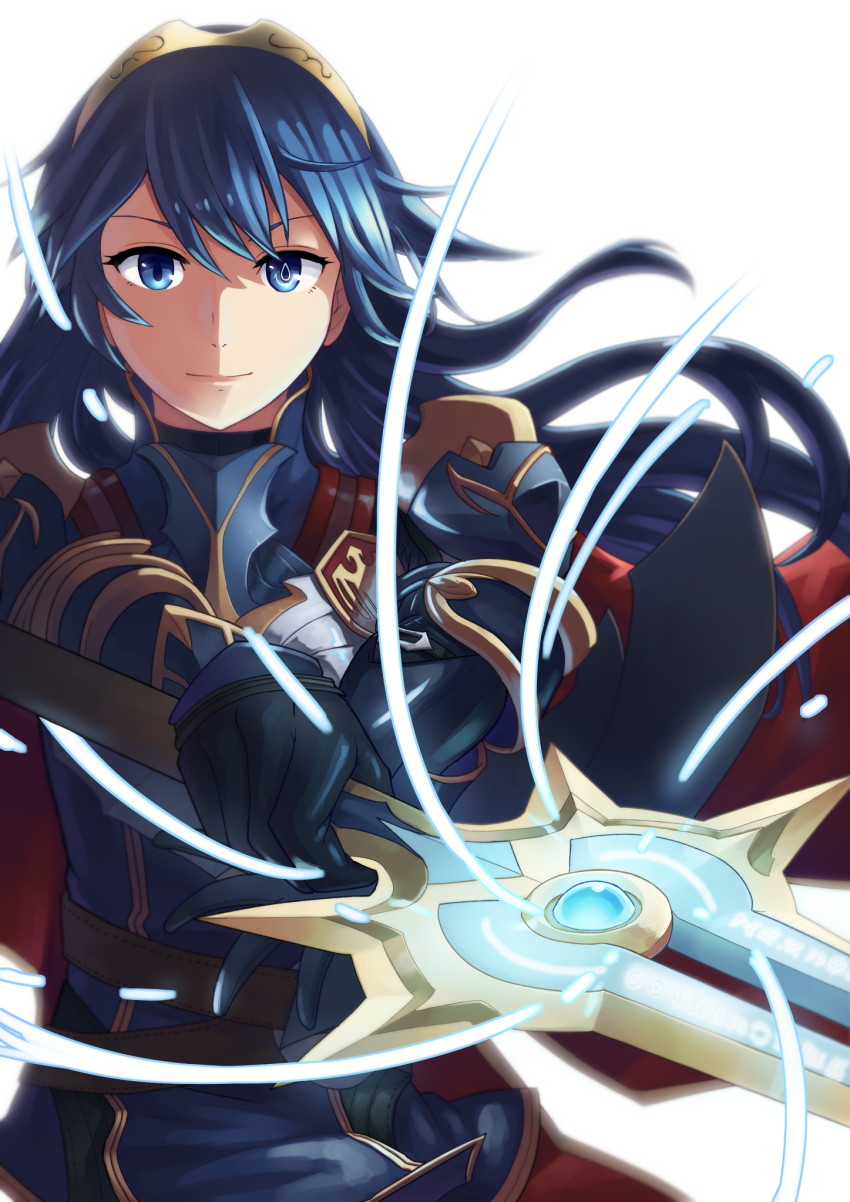 1girl, armor, blue_eyes, blue_hair, cape, female_focus, fire_emblem, fire_emblem_awakening