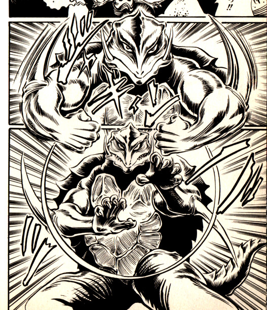 daiei_film, gamera, gamera_(series), gamera_the_giant_monster_(tokuma_shoten_1994_manga), giant, giant_monster, hariken_ryu, kaiju