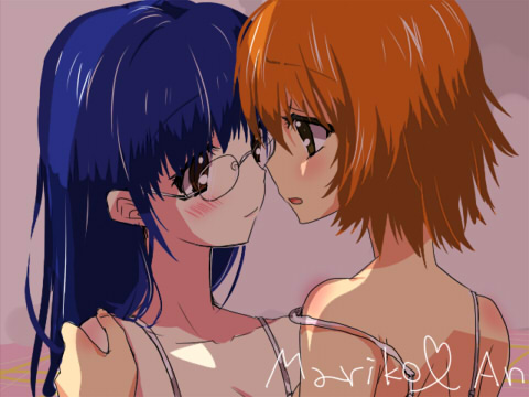 .hack//, .hack//sign, 00s, 2girls, :o, back, bandai, bare_shoulders