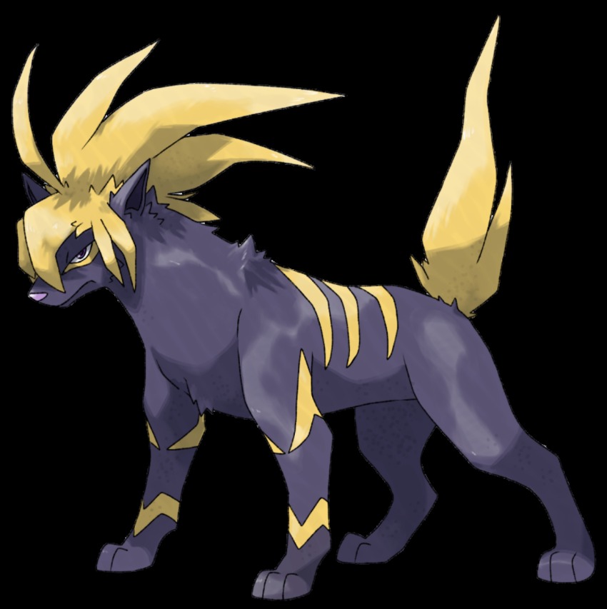 blonde_hair, brown_eyes, commentary, creature, english_commentary, etherealhaze, from_side, full_body