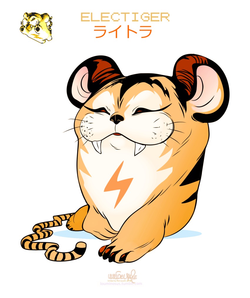 character_name, commentary, creature, english_commentary, fangs, highres, louminosus, lying