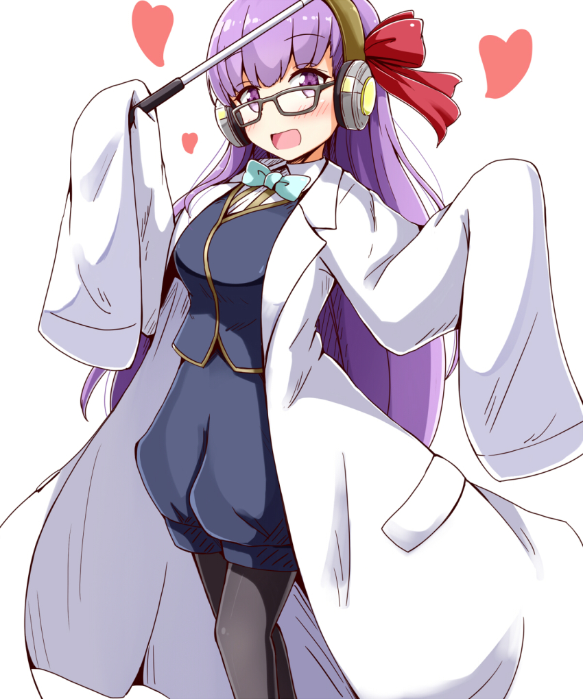 10s, 1girl, :d, aikawa_ryou, arm_up, bb_(fate), bb_(fate/extra), black_pantyhose