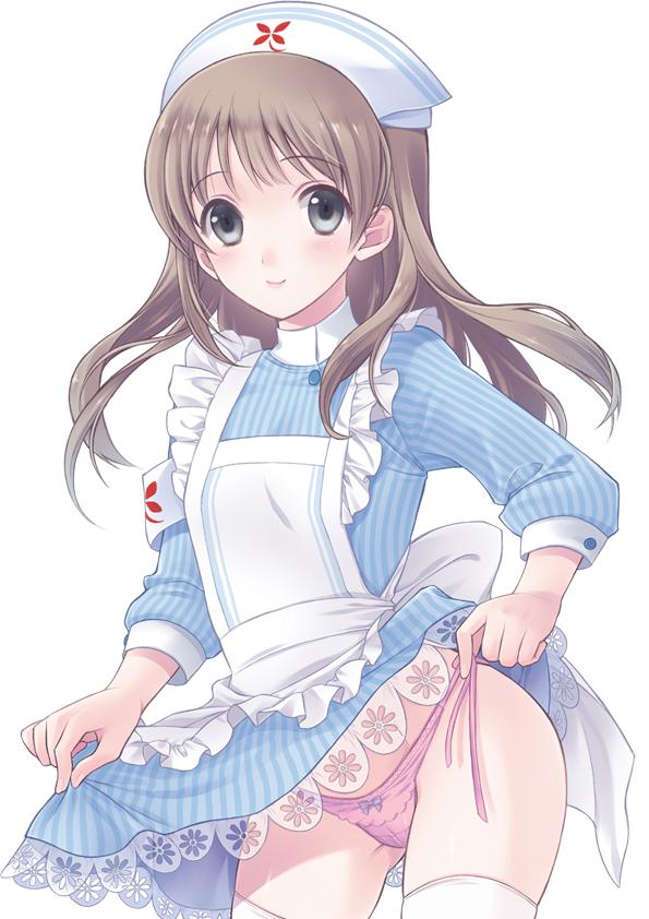 1girl, apron, atelier_(series), atelier_meruru, black_eyes, blue_bow, blue_dress, bow