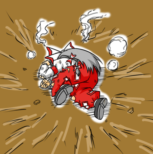 1girl, dragon_ball, dragonball_z, female_focus, fujiwara_no_mokou, hair_ribbon, meme, pants