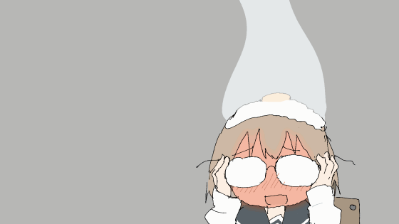 1girl, adjusting_eyewear, animated, animated_gif, bad_id, bad_tumblr_id, blue_sailor_collar, blush