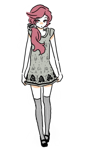 1boy, ayabe_kihachirou, black_shoes, dress, fashion, kiachirou_ayabe, kneehighs, lowres