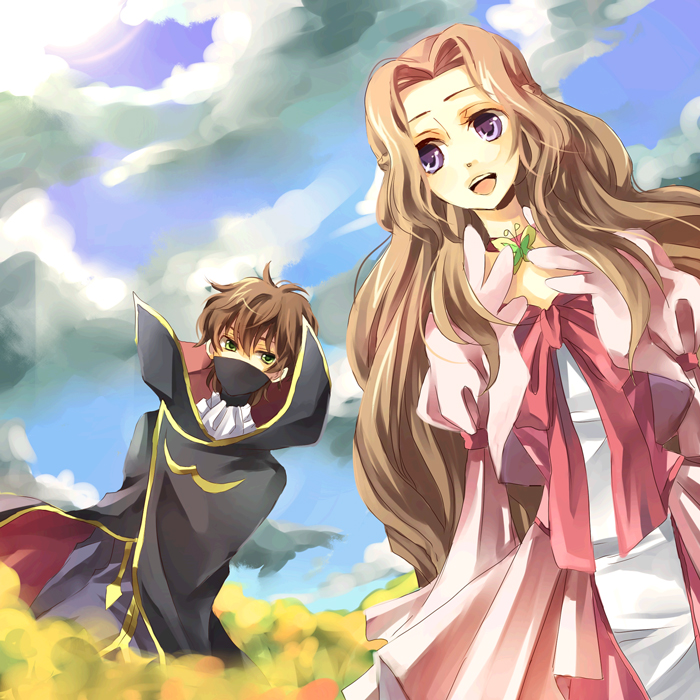 00s, bad_id, bad_pixiv_id, brown_hair, code_geass, dress, green_eyes, karu