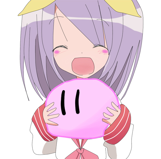 1girl, bad_id, bad_pixiv_id, clannad, closed_eyes, company_connection, crossover, dango